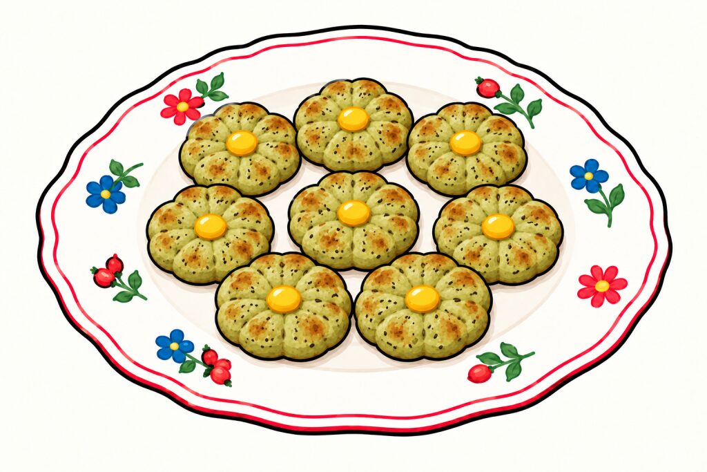 Сырнички-Ромашки «Фисташка-Чиа»